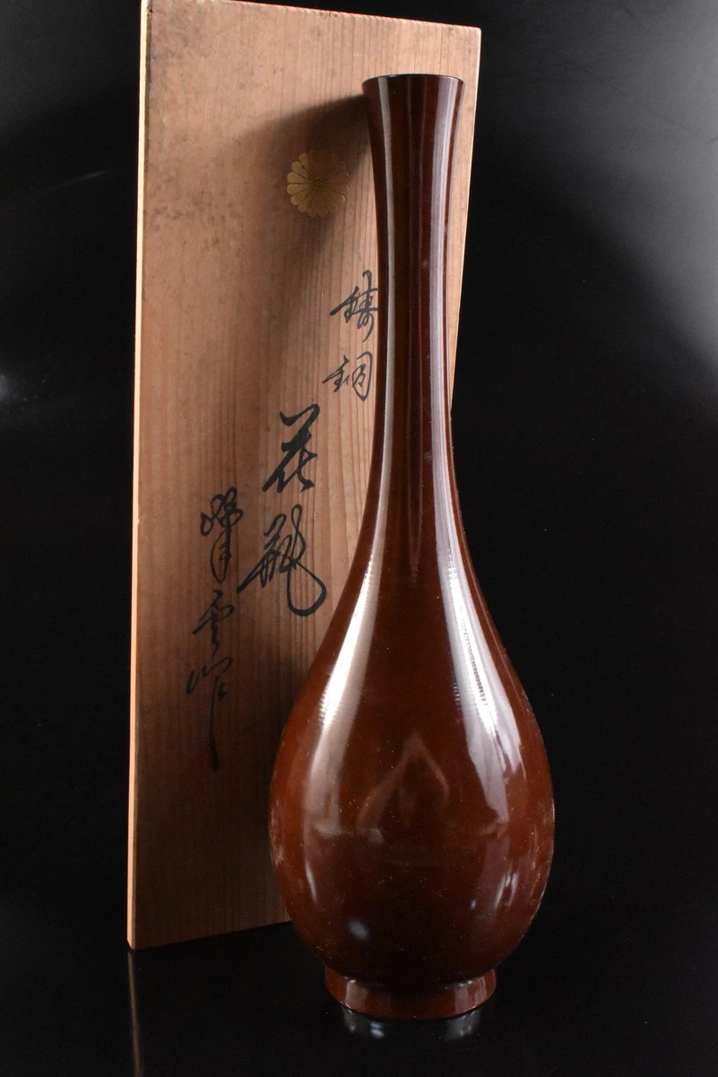 铜日本古董花瓶| eBay