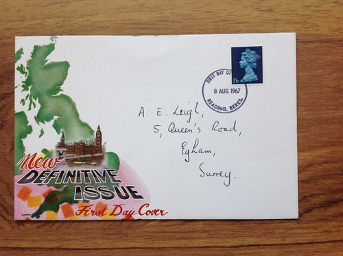 GB Definitive Issue 1967 First Day Cover , Reading pmk. Free UK P&P - Picture 3 of 3
