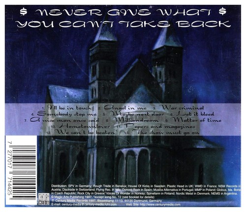 $400 Suits – Never Give What You Can't Take Back / Century Media Records CD 1997 - 第 2/2 張圖片