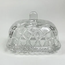 Fifth Avenue Muirfield Lead Crystal Covered Butter Dish Rectangle