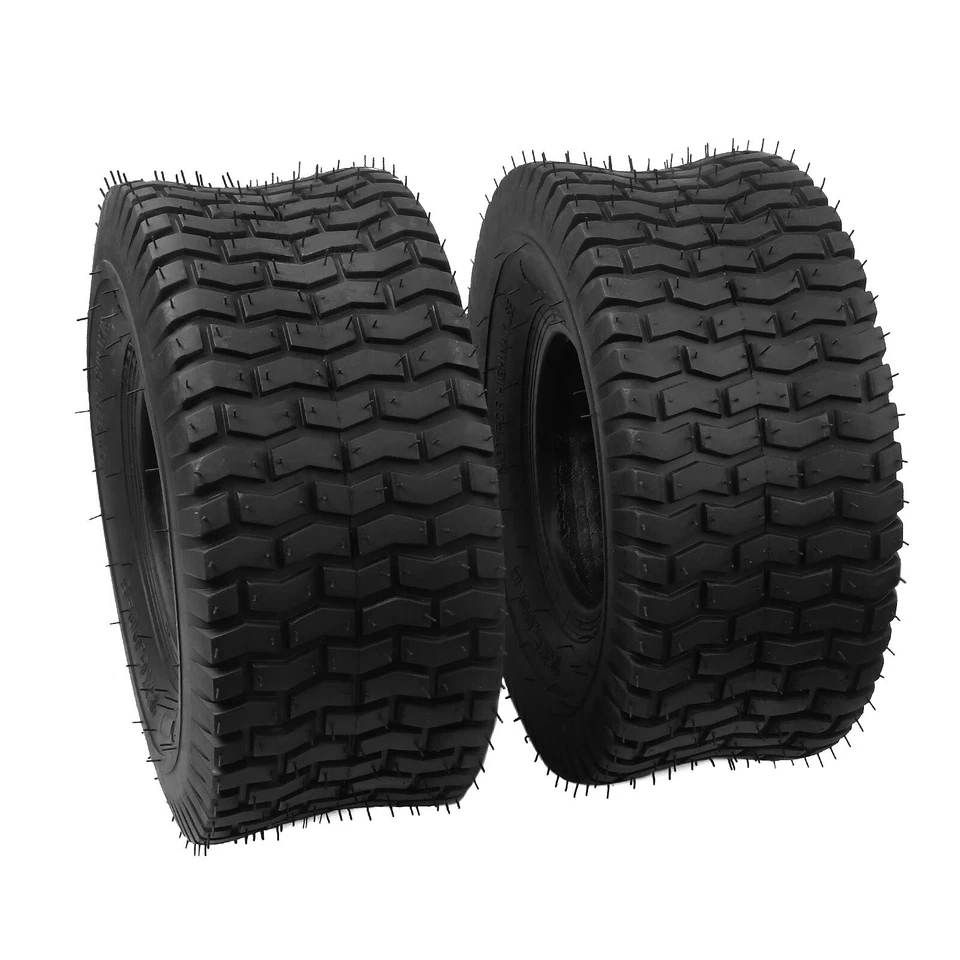 2x Reifenmantel / 2x Schlauch 15x6.00-6 4pr Rasentraktor Aufsitzmäher Rasenmäher - Bild 2 von 4