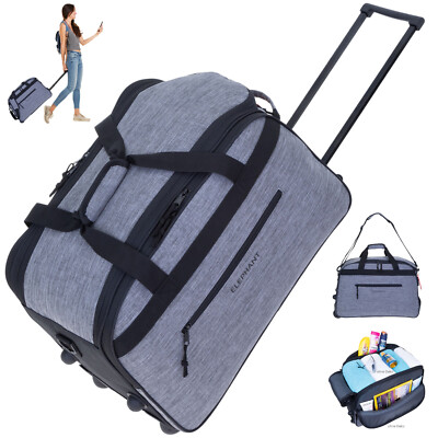 Trolley Sporttasche Elephant Travel Duffle 55 cm 45 L Reise 13030 Grau Schwarz