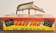 The Kautzky Original Lazy Ike KT-88 in Brown Scale Crankbait. RARE!!