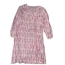 Lanz of Salzburg Flannel Night Gown large Red White Hearts Flowers Pajamas