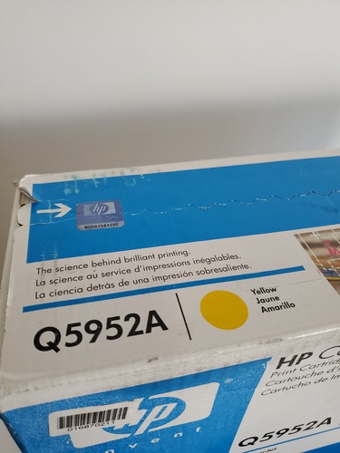 Genuine HP Q5952A Yellow Toner Cartridge, Standard Color LaserJet 4700 NEW - Picture 5 of 8