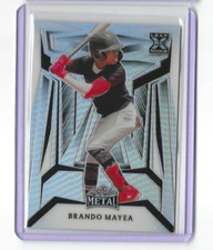 2023 Leaf Metal Baseball BRANDO MAYEA SILVER PRISMATIC XRC Rookie SP 23/189