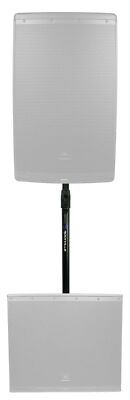 Rockville GASPOLE-B M20 Threaded Air Assist Subwoofer-Speaker Pole Mount Stand