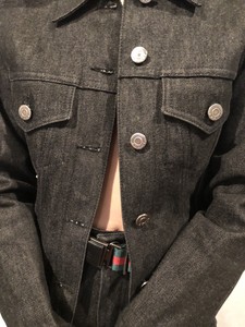 gucci black denim jacket