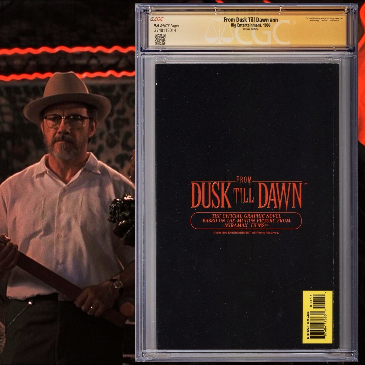 CGC 9.4 SS From Dusk Till Dawn #nn Deluxe Movie Adaptation signed