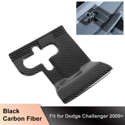  Carbon Fiber Engine Hood Lock Bolt Protect Cover Trim For Dodge Challenger 09+