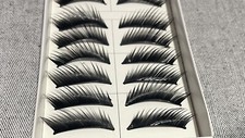 10 pair High Quality handmade long black stylish eyelashes