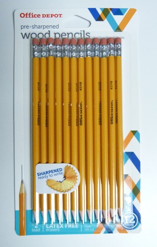Office Depot Pre-sharpened #2/HB Lead Pencils -Yellow -10- 12-Packs - 120 Total - Picture 4 of 5