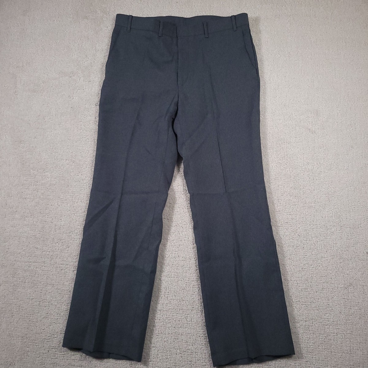 Vintage 70s Levi's Action Slacks Mens 36X32 Pewter Blue Straight
