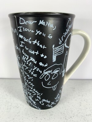 Starbucks Coffee Cup Mug 2010 Decorated By Kids Mom Chalk Board