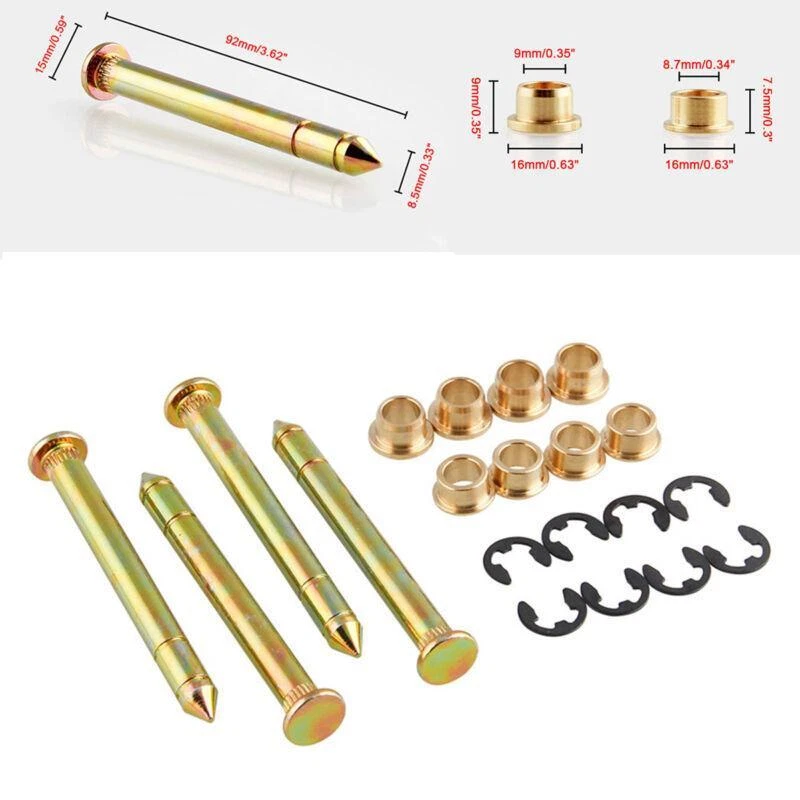 Hinges Pin Bushing Repair Kit Universal for Ford Trucks & SUV & Others Car Door  - Imagem 2 de 4