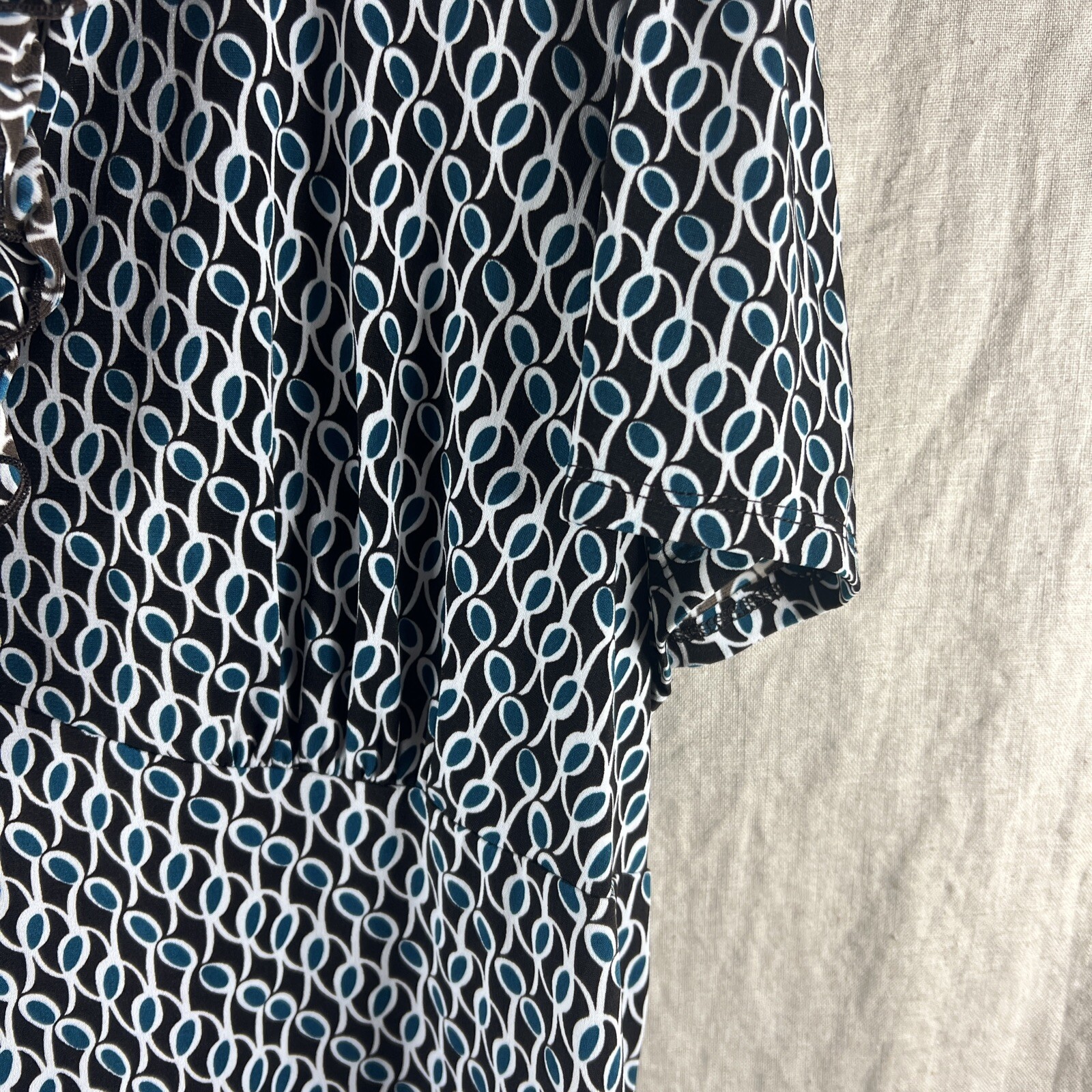 Perceptions Women's Multicolor Patterned Short Sl… - image 5