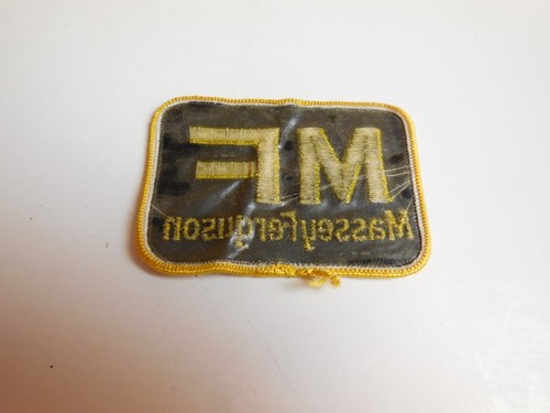 N9 NEW!!! MF Massey Ferguson Vintage Patch Tractor Farm Yellow & Black - Picture 2 of 2