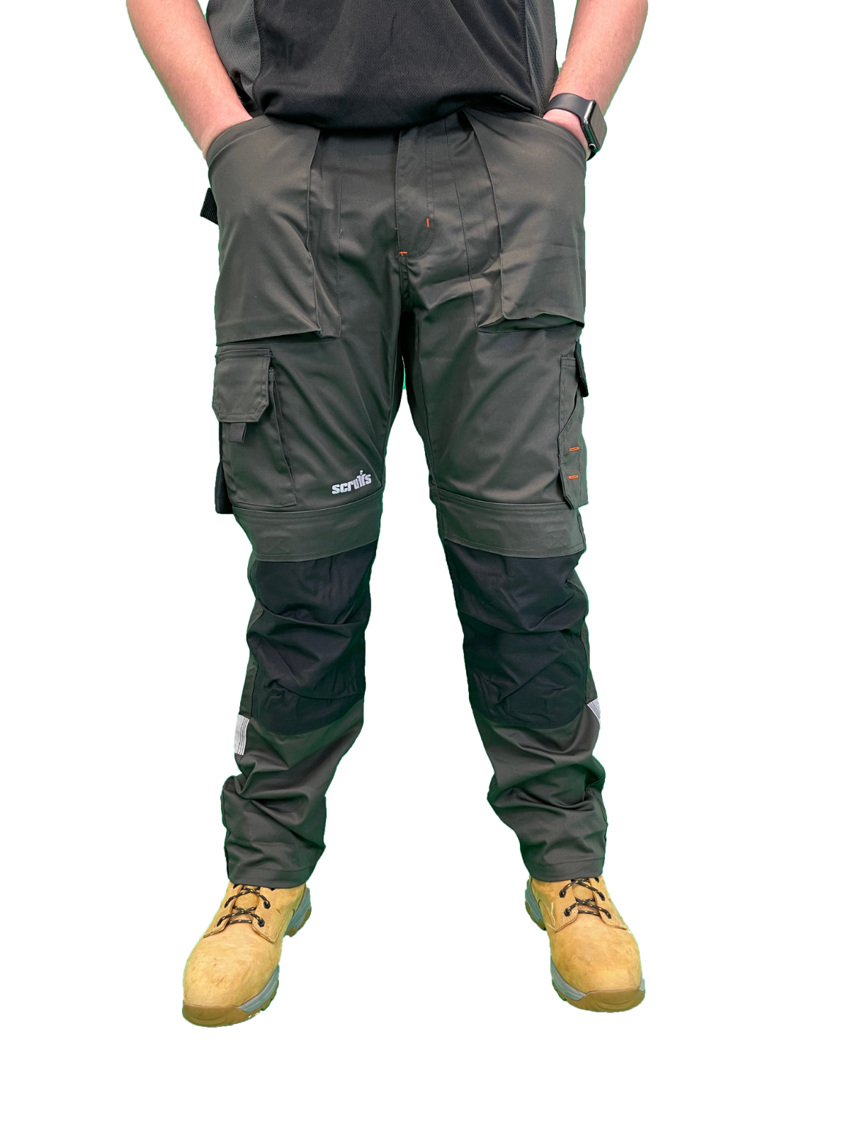 Scruffs Work Trouser Slim Fit Trade Stretch Trousers with Deep Top