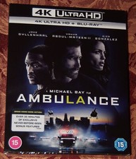 AMBULANCE 2022 GENUINE UK 4K UHD + BLU-RAY BN&S + SLIPCASE IMMEDIATE DISPATCH
