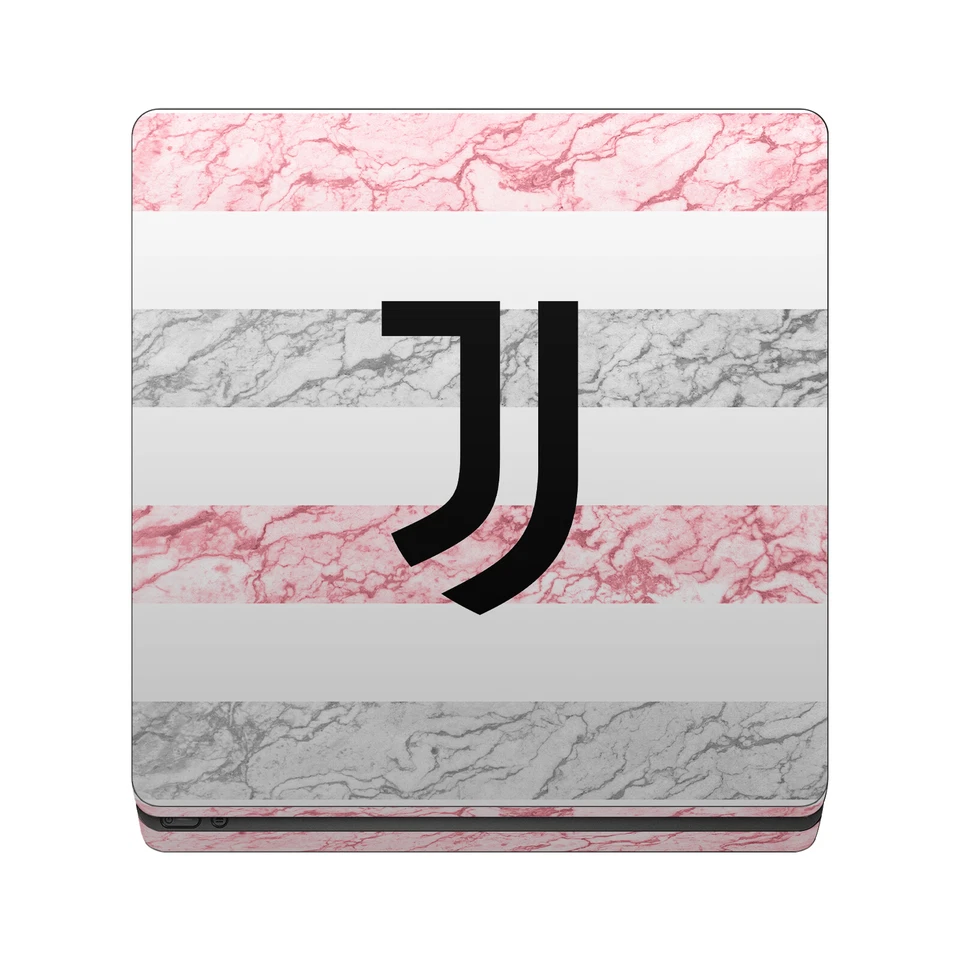 JUVENTUS FC 2023/24 MATCH KIT VINILE SKIN DECALCOMANIA PER PS4 SLIM CONSOLE E CONTROLLER - Immagine 2 di 4