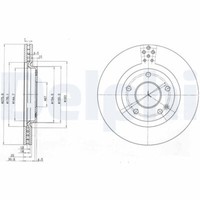 2X Delphi BG3829 Bremsscheibe FüR MERCEDES-BENZ