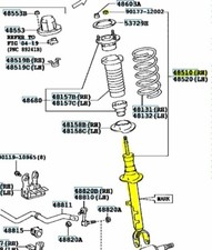 Toyota Genuine 4851080678 Absorber Assy Shock Front RH 48510-80678 OEM