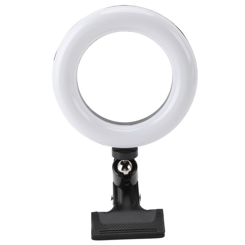 Clip On Ring Light 3 Light Modes Brightness Adjustable USB Powered Small Port NU - Picture 2 of 12