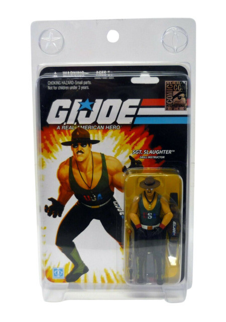 SDCC 2010 GI JOE SGT SLAUGHTER DRILL INSTRUCTOR 3 3/4 ACTION