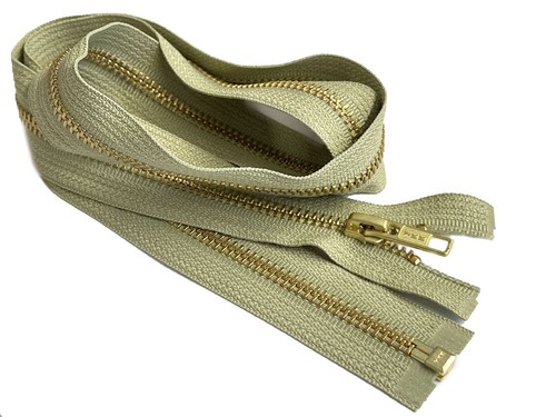 25 Inch Metal Zipper YKK #5 Golden Brass Medium Weight Separating Made in USA - Picture 103 of 112