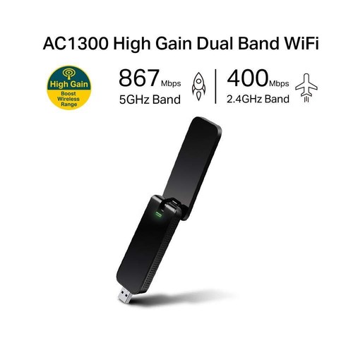 * tp-link Archer T4U AC1300 Dualband USB 3.0 WLAN Adapter - Bild 2 von 5