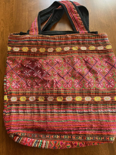 Handmade Tote Bag from hand Handmade woven and hand sewn, la