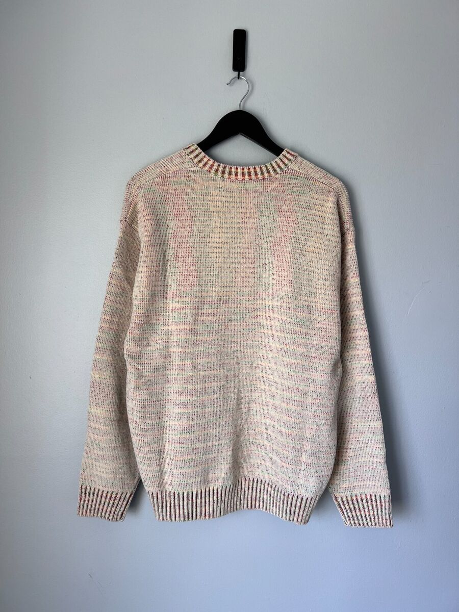 Supreme Contrast Arc Logo Sweater - Size Large - White - NEW Supreme Contrast Arc Logo Sweater - Size Large - White - NEW