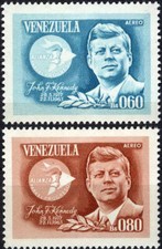 Venezuela 1965 Death John F Kennedy MNH (SC# C900-C901)