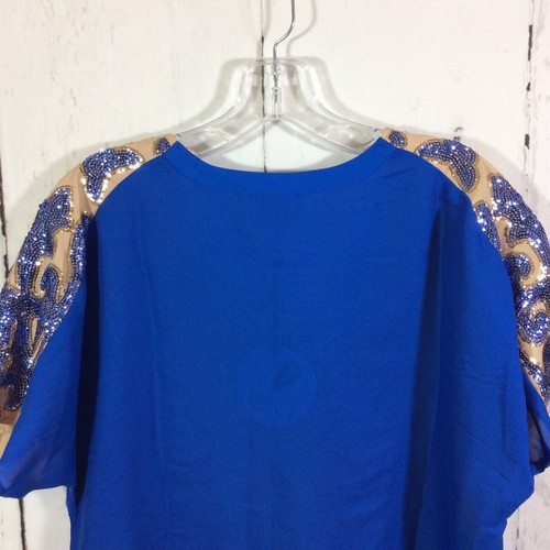 Neiman Marcus Tracy Reese Target Blouse Womens M Special Occasion Sequined Top - Picture 8 of 10