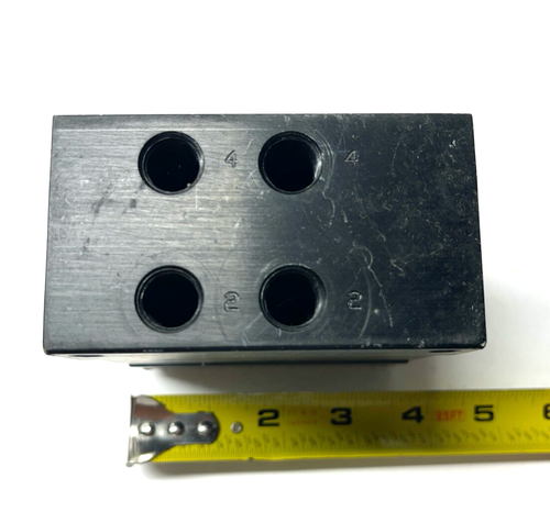 Aluminium Hydraulik Verteiler Ventilblock 118601-2 REV.B NOS ohne Verpackung / Handbuch - Bild 5 von 7