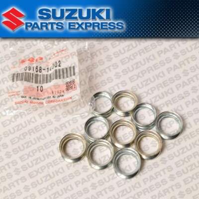 suzukitharu77 NEW SUZUKI OEM OIL DRAIN PLUG CRUSH WASHER GASKET 10 PACK MUTIPLE