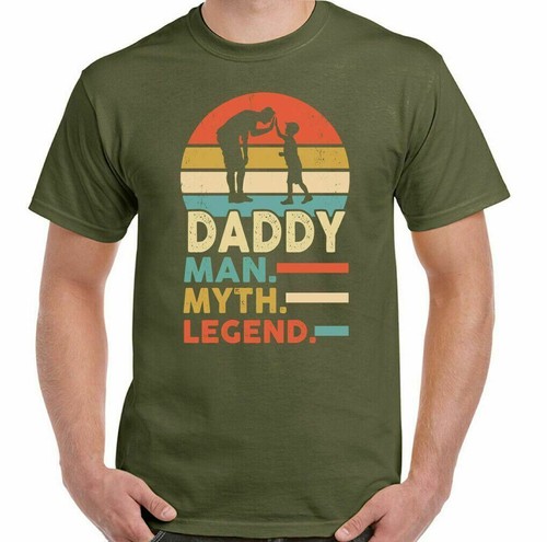 Papà The Man Mito Legend, Father's Day Giorno T-Shirt Idea Regalo Bambini - Picture 7 of 24