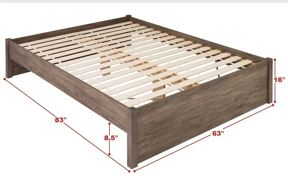 estrutura de cama plataforma queen size com cabeceira - Imagem 3 de 4