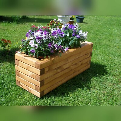 Massiver Pflanzkasten 60x40mm Holz 72 verschieden Größen Pflanztrog