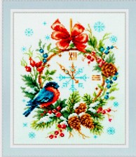 Weihnachten Stickpackung Kreuzstich 14CT  17x22cm  Magic Needle 100-243