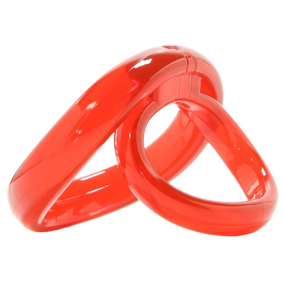 Stretchy Silicone Cock Ring Erection Red Cockring