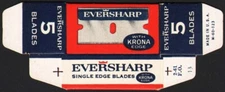 Vintage box EVERSHARP BLADES Single Edge razor blades new old stock n-mint