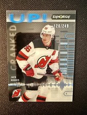 2022-23 Upper Deck Synergy Hockey Jack Hughes #CU-HU Cranked Up Blue /249