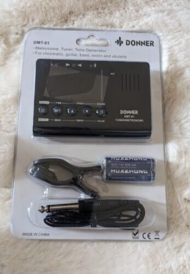Donner DMT-01 - Tuner for Chromatic, Guitar, Bass, Violin, Ukulele