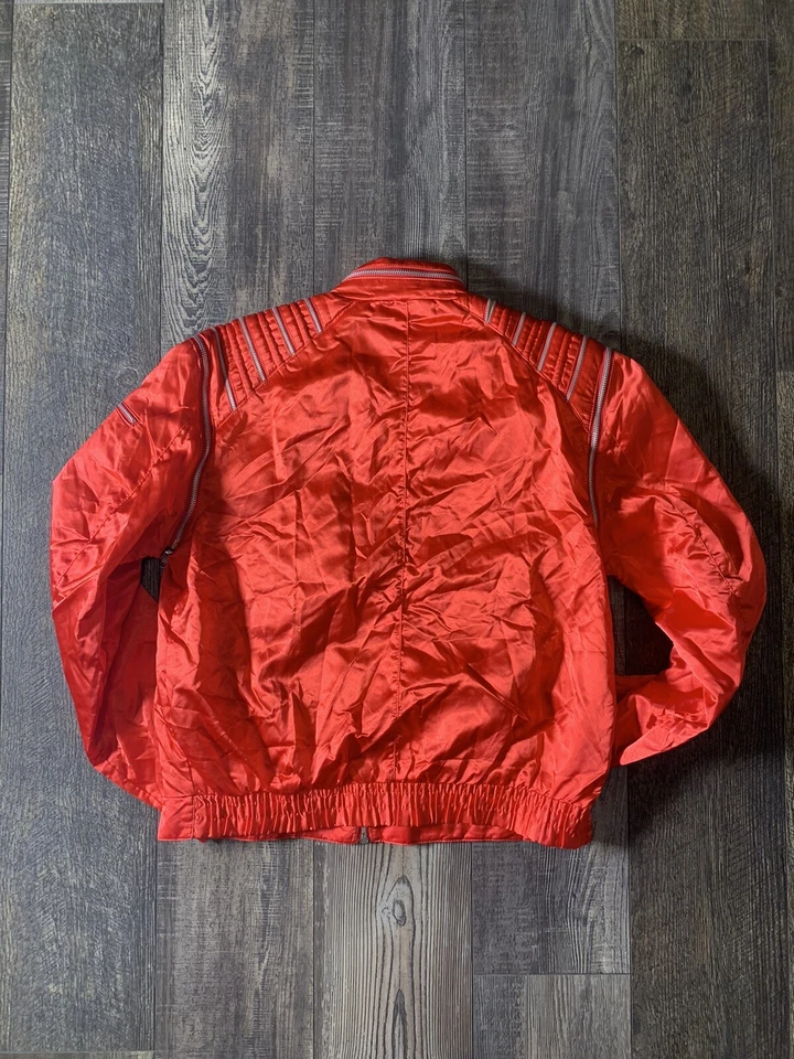 Sergio Valente Michael Jackson 🎸”BEAT IT”Chaqueta Años 80 De Chess King 🍒 Talla M Foto 2 de 4