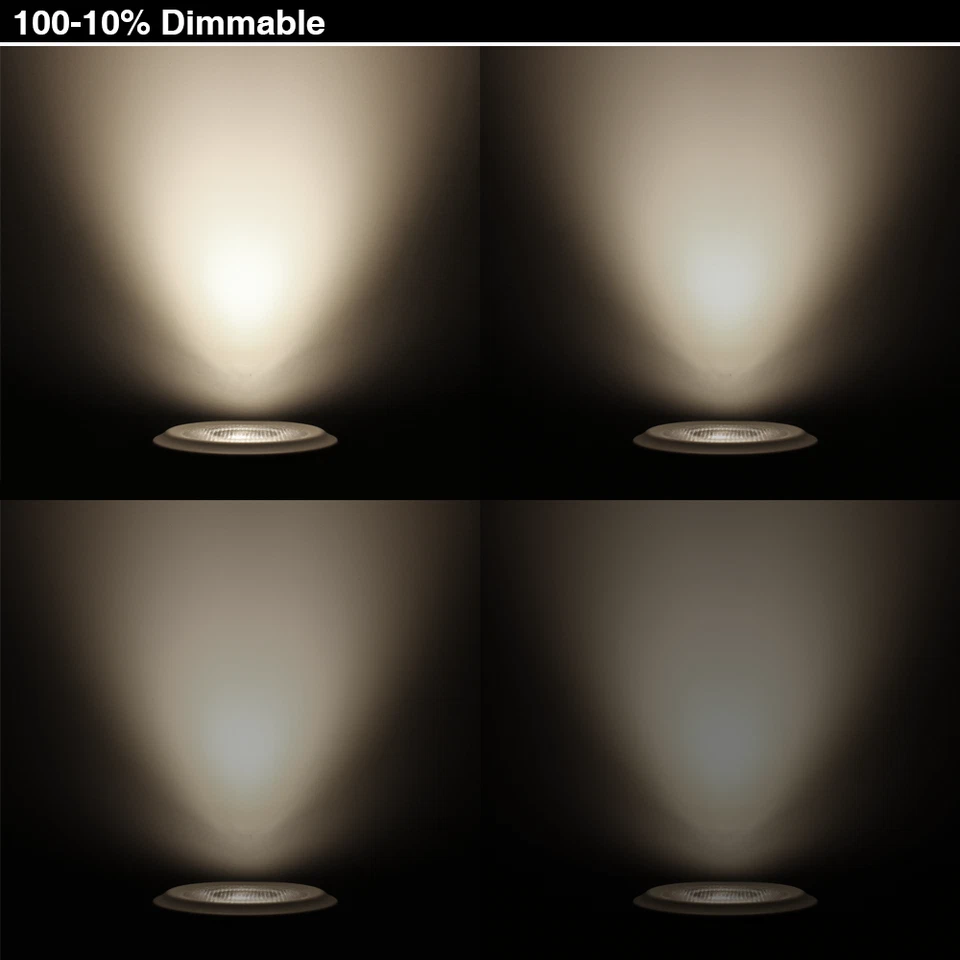 Упаковка из 4 светодиодных ламп с регулируемой яркостью 8 Вт PAR20, 4000K холодный белый - Изображение 3 из 4