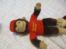VINTAGE CURIOUS GEORGE PLUSH RED SHIRT