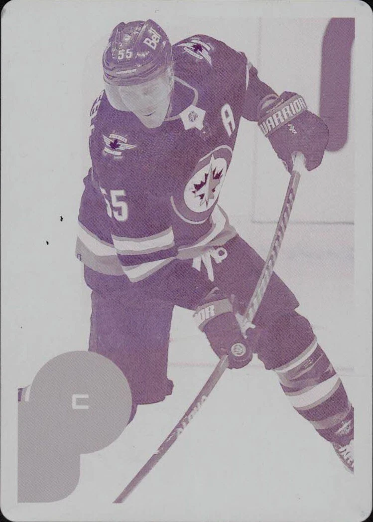 2021-22 Upper Deck MVP Mark Scheifele Magenta Printing Plate 20th Anniversary