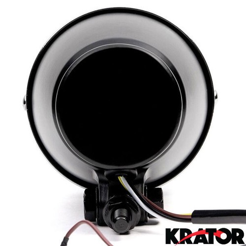 12V Black w/ Chrome Universal Motorcycle 4.25" Bright LED Small Headlight Hi/Lo - Picture 5 of 8