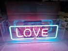 Love Acrylic Box 14" Neon Sign Lamp Light Shop Glass Beer Bar Artwork Club Ey